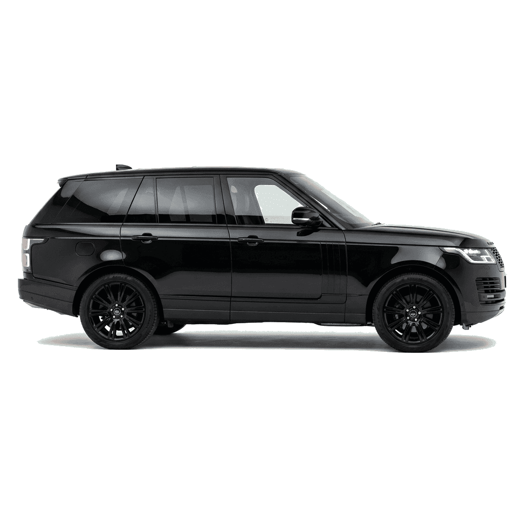 Black Range Rover (LWB) parked waiting for a VIP passenger